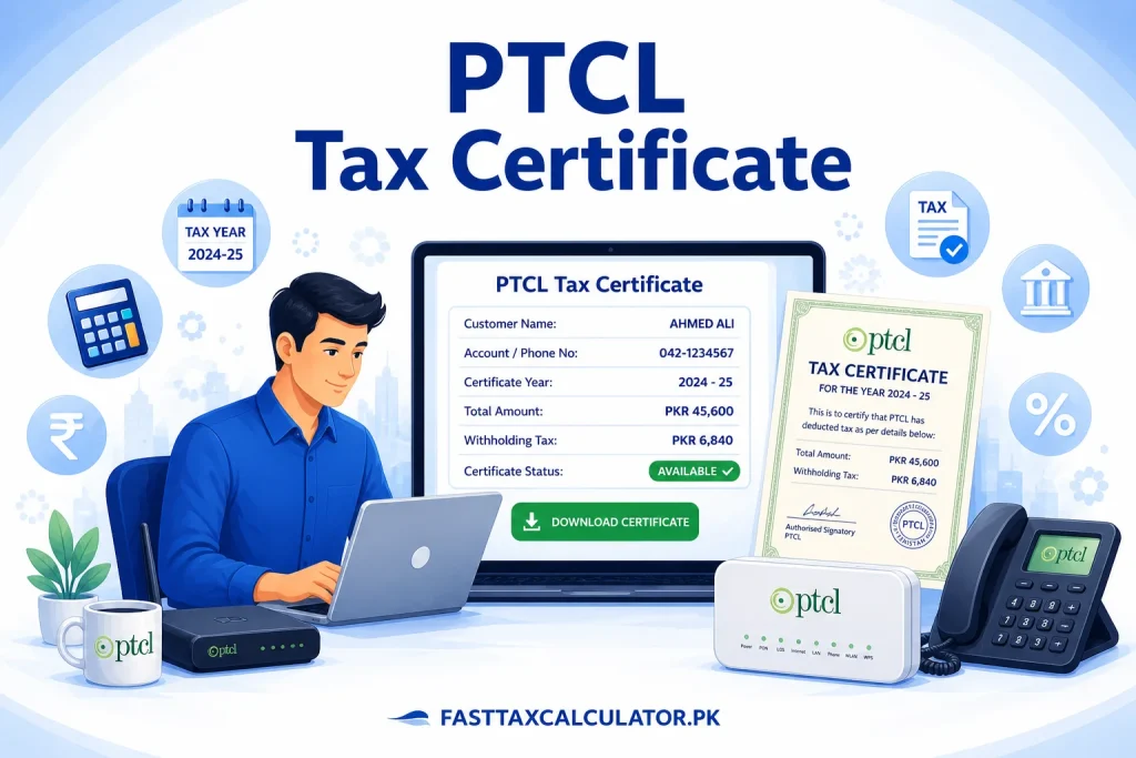 PTCL Withholding Tax Certificate