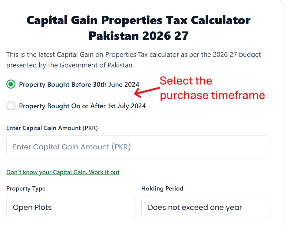 Select Purchase Timeframe
