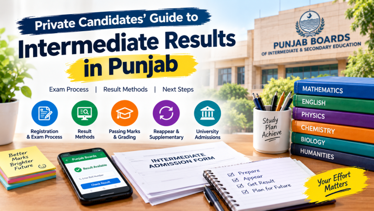 Private Candidates’ Guide to Intermediate Results in Punjab